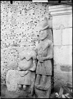 Stone kurgan obelisks