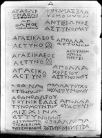 Таблица с прорисовками КЛЕЙМ АСТИНОМОВ херсонесских, имена, которых начинаются на "А"