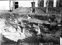 Excavation near the hothouse