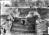 Excavation near the hothouse
