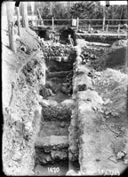 Excavations near the hothouse