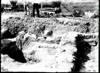 Excavation trench to the south-west of ancient Greek street