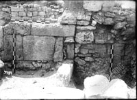 Wall masonry of the third century BC room